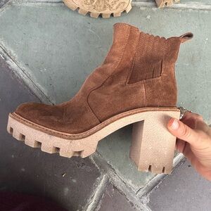 Women's Brown Suede Ankle Boots
